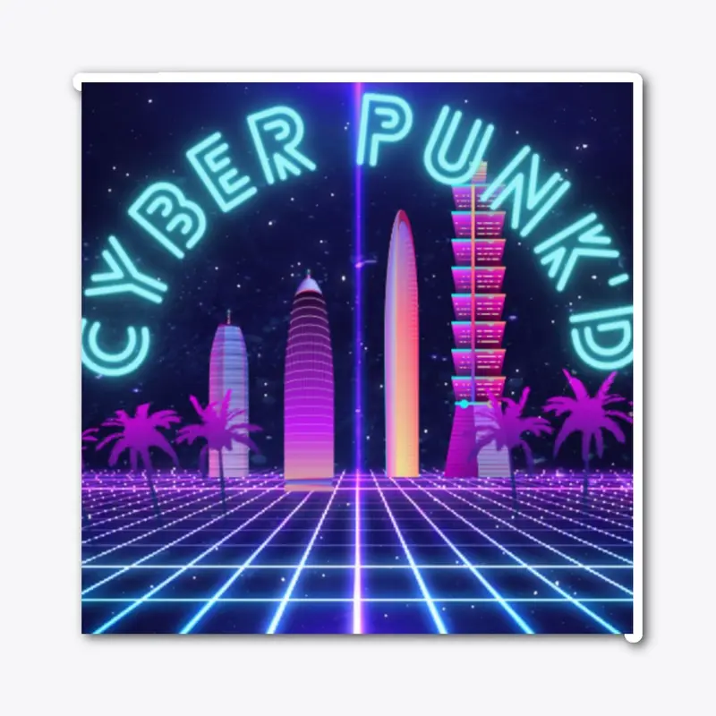 Tall Cyber Punk'd Glass